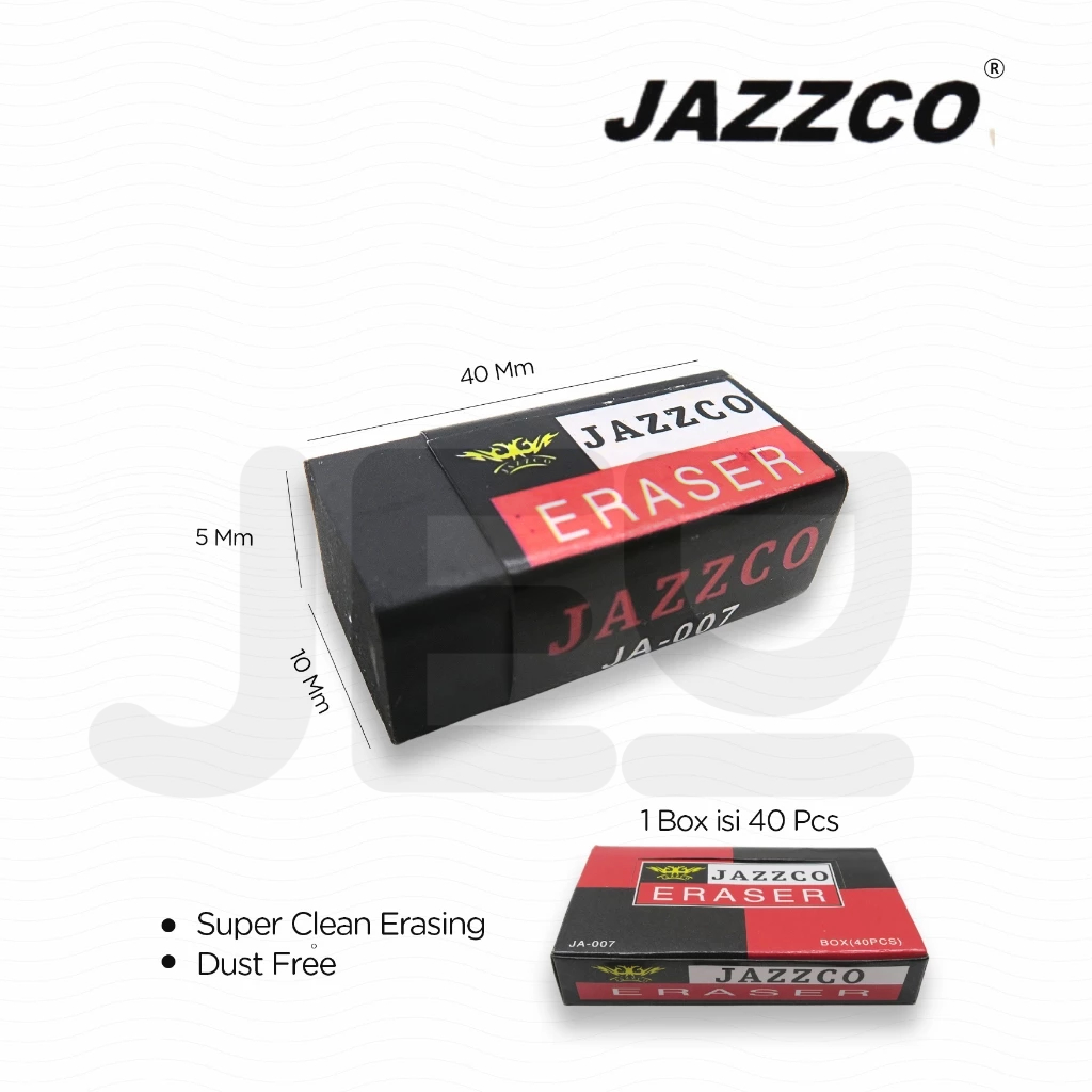 

(1 PCs) Eraser Penghapus Jazzco Hitam Kecil JA-007