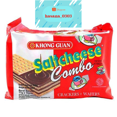 

KHONG GUAN Saltcheese Combo Crackers + Wafer 10 x 17 g