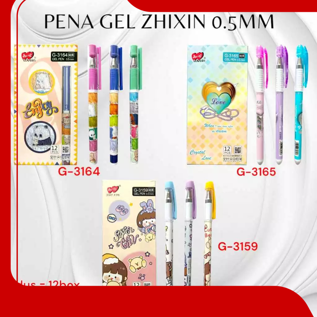 

PENA GEL ZHIXIN 0.5MM TINTA HITAM / PENA GEL FANCY KARAKTER