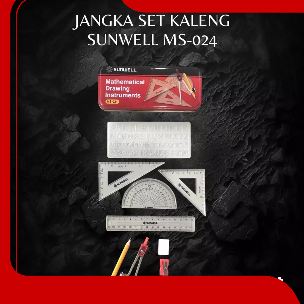 

JANGKA SET KALENG SUNWEEL MS-024/ JANGKA SET KALENG
