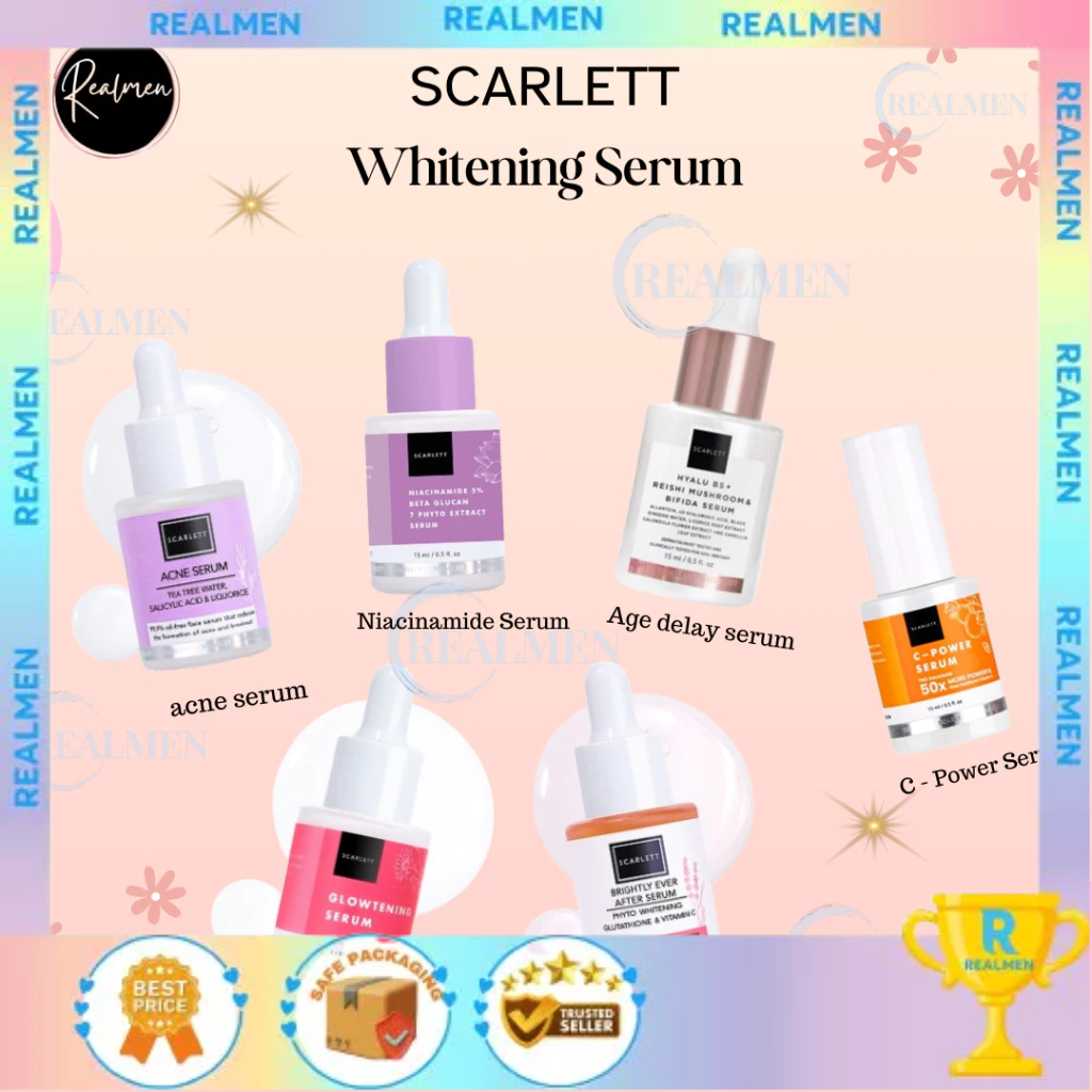 SCARLETT WHITENING SERUM SERIES - CREAM - TONER - SUNSCREEN FACE SERIES - SERUM WAJAH SCARLETT BPOM