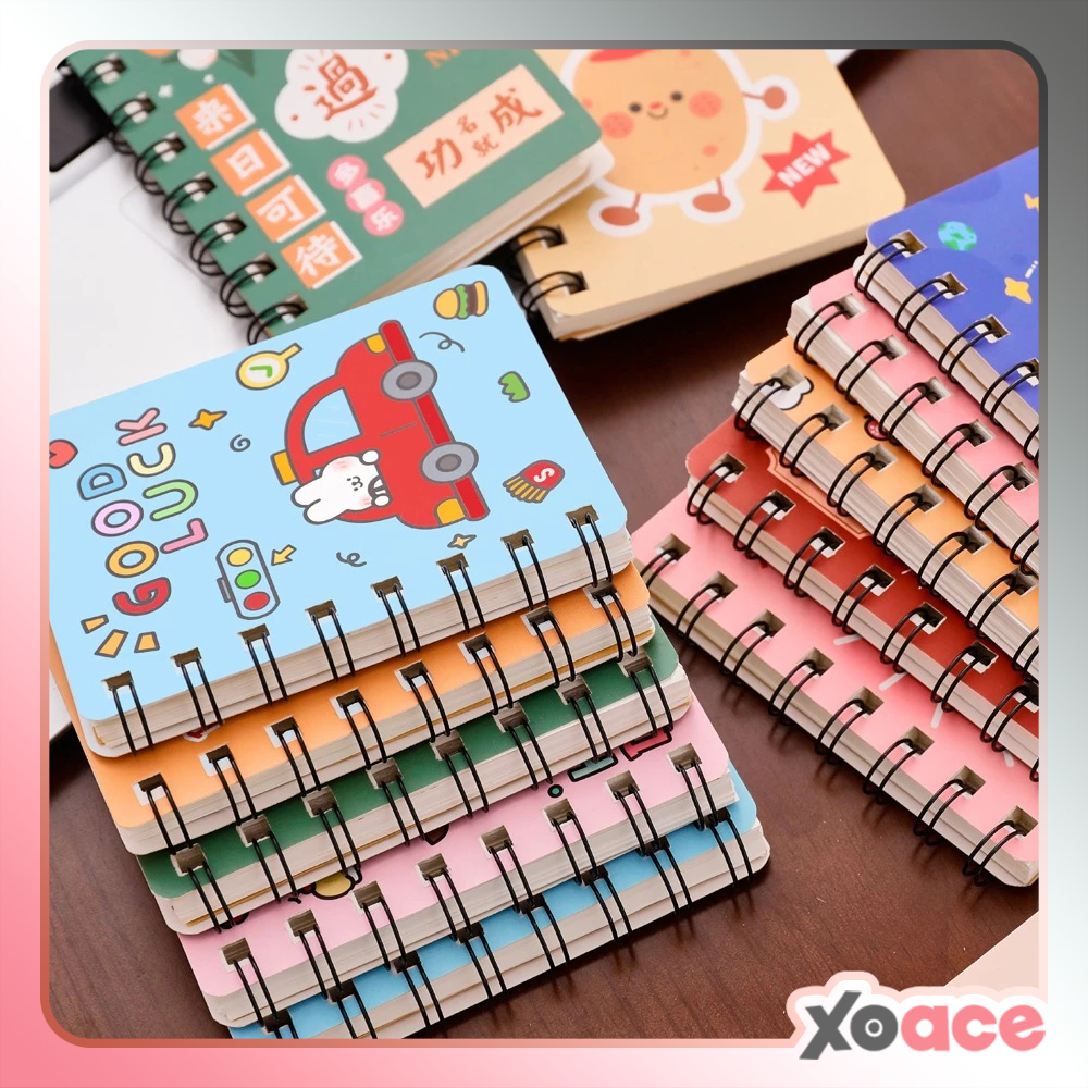 

Buku Memo Kecil Spiral Notebook Mini Buku Catatan Kecil Karakter Kartun Capybara Lucu DCA0898