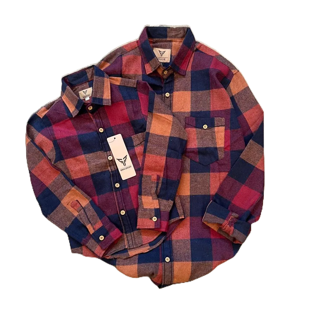 KEMEJA COUPLE FLANEL UNTUK ANAK DAN AYAH ORIGINAL DISTRO COD [JNY APPAREL]