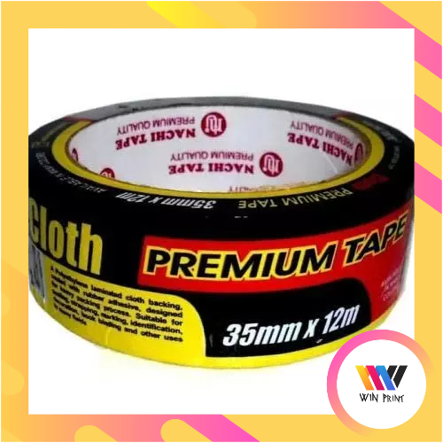 

Lakban Hitam Nachi Cloth Tape 35 mm x 12 M