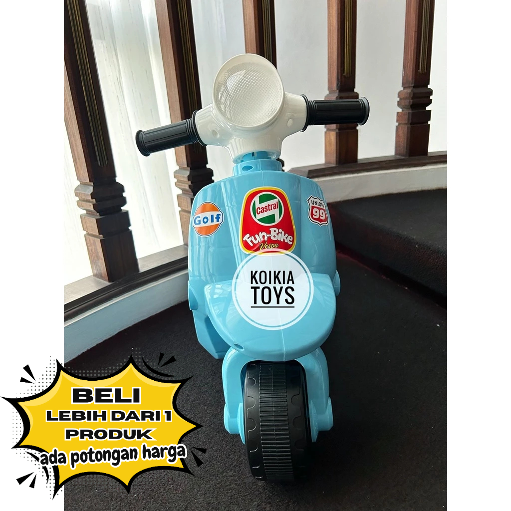 Mainan anak motor-motoran dorong fun bike