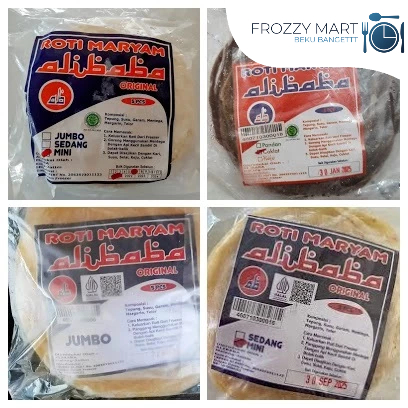 

Roti Maryam Alibaba Original, Cokelat | Mini, Warna, Jumbo | Lembut, Flaky, Kaya Rasa