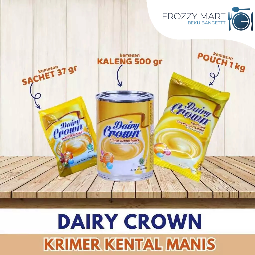 

DAIRY CROWN Susu Kental Manis Pouch 1KG | SKM Ekonomis & Creamy