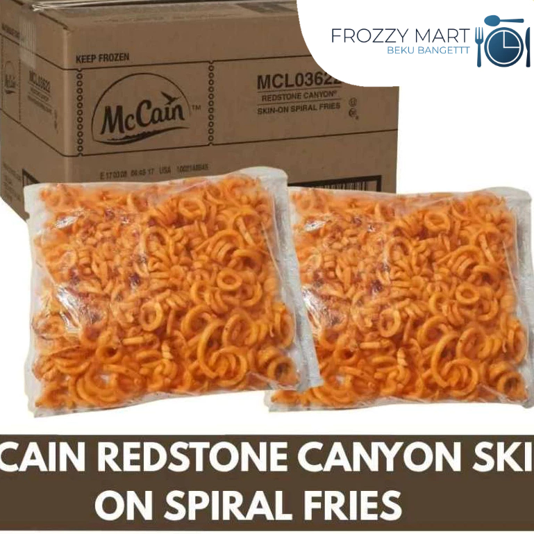

MCCain Redstone Canyon Skin On Spiral Potato Fries 1,8 kg