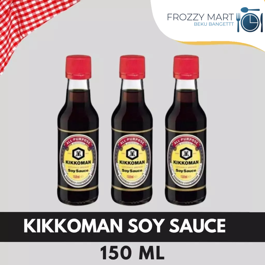 

KIKKOMAN Saus 150ml – Saus Ikan, Soup Base Soba & Udon, Soy Sauce Jepang Halal