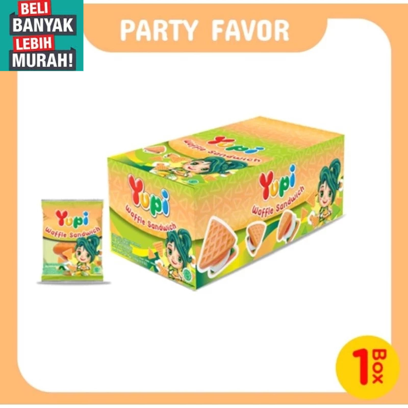 

YUPI WAFFLE SANDWICH 1 BOX ISI 12 PCS ( BELI BANYAK LEBIH MURAH )++