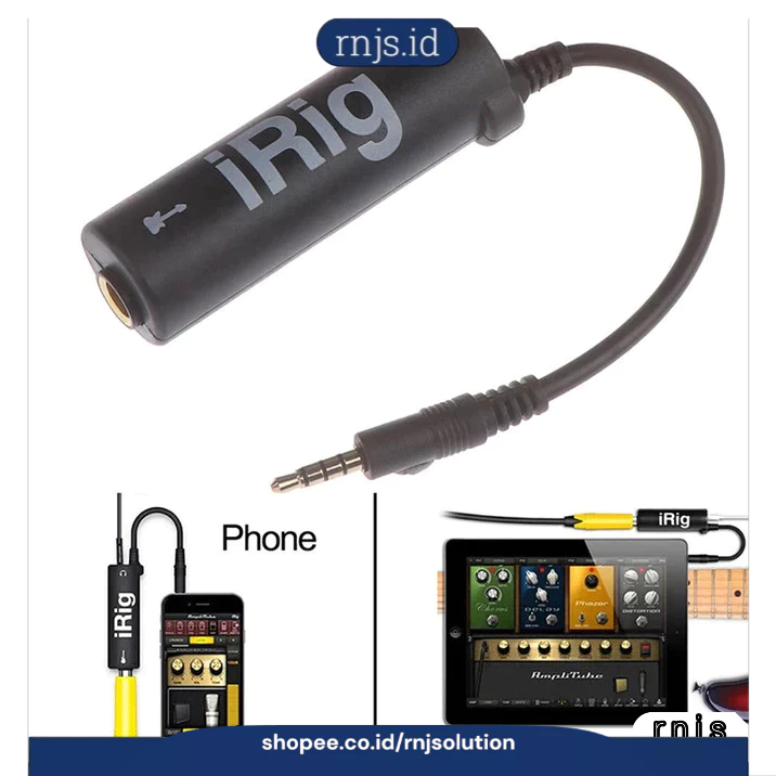 Guitar Kit iRig AmpliTube Interface Adapter iPhone iPad iPod IRIG-0003 | Konektor Gitar Akustik Elek
