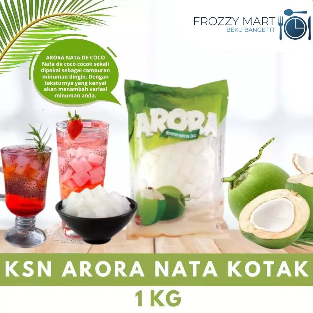 

Kosena Arora Nata Kotak 1 kg – Nata de Coco Premium Siap Pakai Bebas Gula