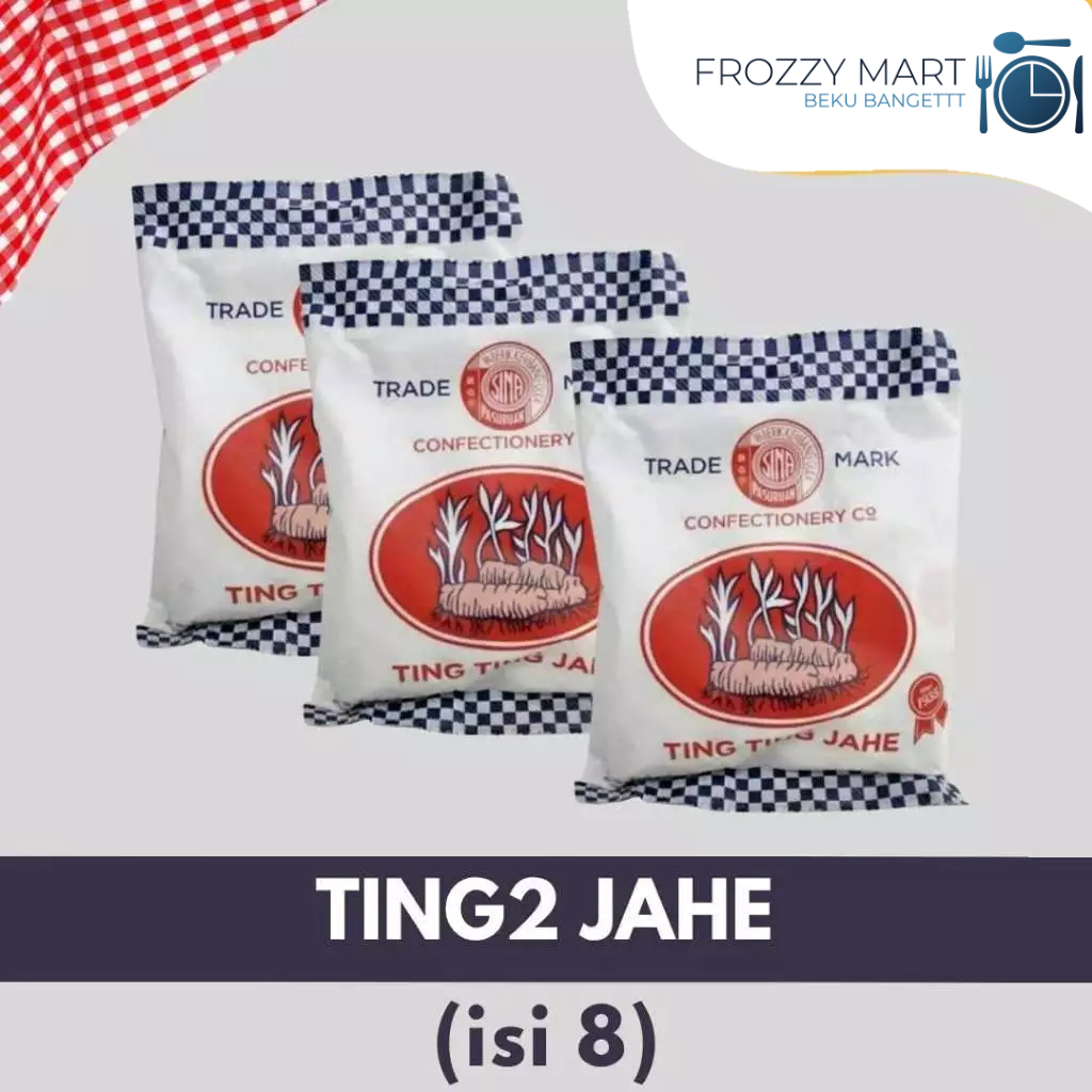 

TINGTING JAHE Permen Jadul Isi 8 | Permen Jahe Tradisional Hangat & Legendaris | Camilan Tempo Dulu