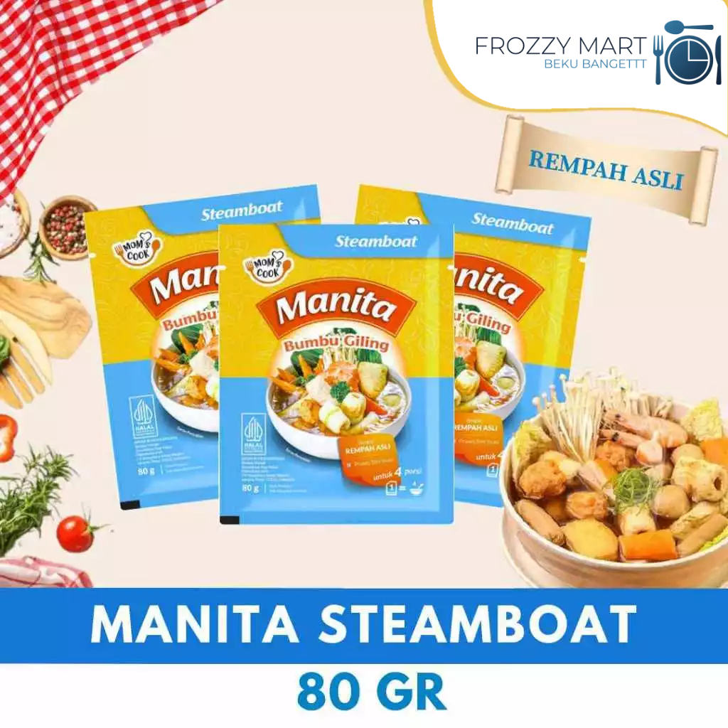 

MANITA Bumbu Giling: Steamboat / Nasi Goreng Cumi Cabe Ijo / Nasi Goreng Beef Bulgogi 80g –Siap Saji