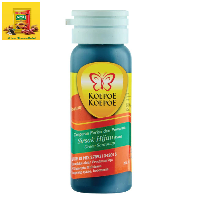 

KOEPOE-KOEPOE PASTA ZURZAK HIJAU 25ML | BUMBU DAPUR PEWARNA MAKANAN
