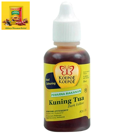

KOEPOE-KOEPOE PEWARNA KUNING TUA 30ML | BUMBU DAPUR BAHAN MAKANAN