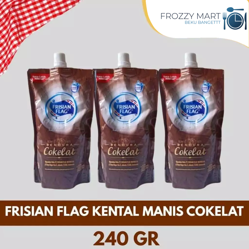 

FRISIAN FLAG Kental Manis Creamy & Cokelat 240gr – Susu Kental Manis Manis Gurih & Rasa Cokelat