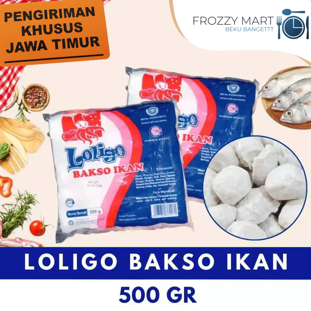 

LOLIGO Otak-Otak / Kekian / Bakso Ikan 500gr | Frozen Food Praktis Siap Masak