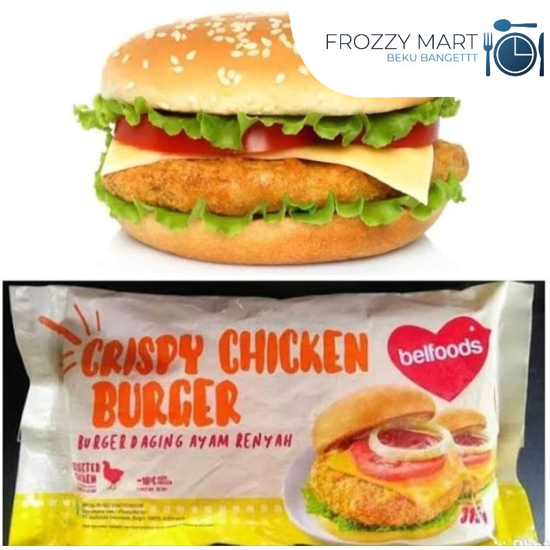 

Belfoods Chicken Burger Crispy isi 6 | Siap santap praktis dan lezat!