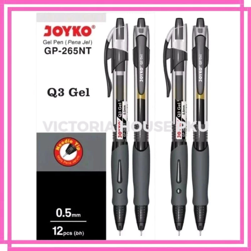 

VHP - 1 Pcs Pulpen Joyko Q Gel Pen GP-265 Cetek Berkualitas / Pena Ballpoint Bolpen