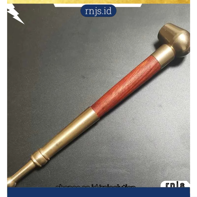FUMI Pipa Rokok Tobacco Smoking Pipe Metal Straight Chinese Style - TB1 ele