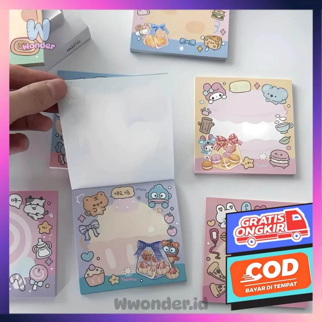 

WW Sticky Note 80 Lembar Motif Sanrio Best Seller MP26