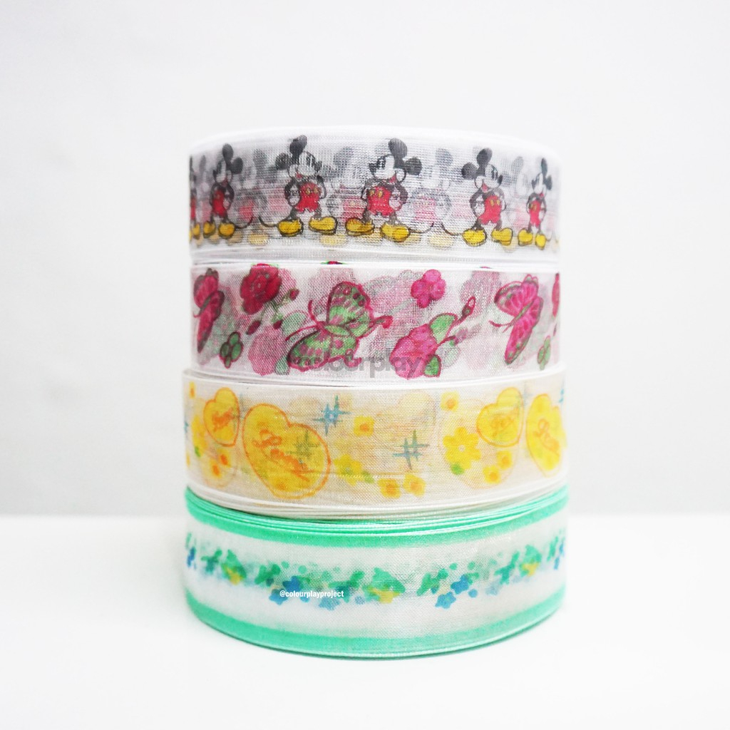 

Bahan Pita DIY/Craft/Kado - 1 inch motif per meter [Colourplay]