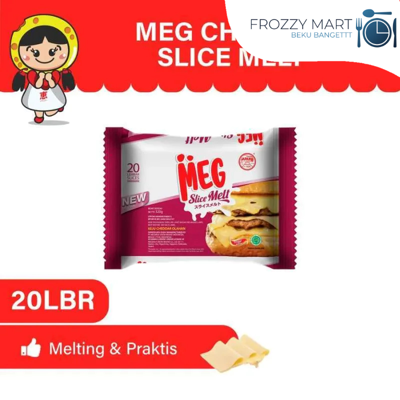 

MEG Cheddar Slice Melt Isi 20 – Keju Lembaran Meleleh Sempurna untuk Topping & Masakan