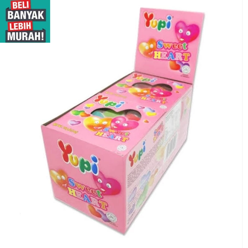

YUPI SWEAT HEART 1 BOX ISI 12 PCS ( BELI BANYAK LEBIH MURAH )++