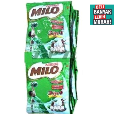 

MILO 3 IN 1 SACHET 10x34 GR ( BELI BANYAK LEBH MURAH )