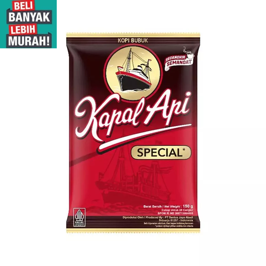 

KAPAL API KOPI SPESIAL 150 GR ( BELI BANYAK MAKIN MURAH )