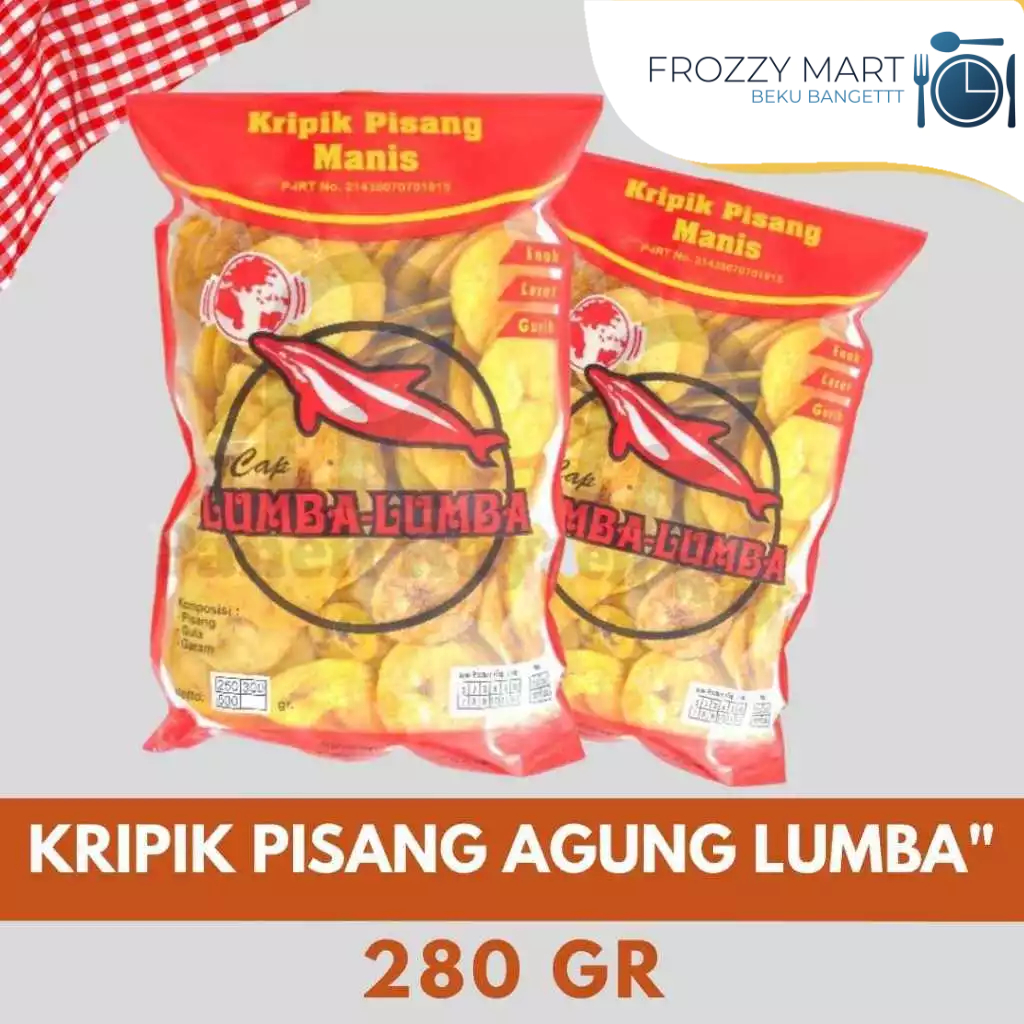 

Kripik Pisang Agung Lumba 280g – Renyah & Gurih, Premium Snack Lokal