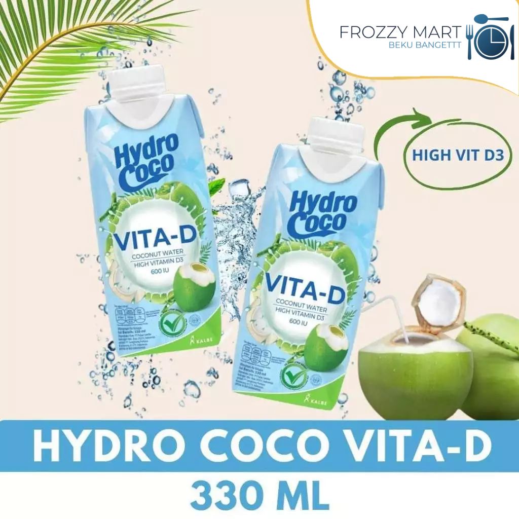 

Hydro Coco Vita‑D 330 ml – Air Kelapa Plus Vitamin D & C, Minuman Segar & Sehat