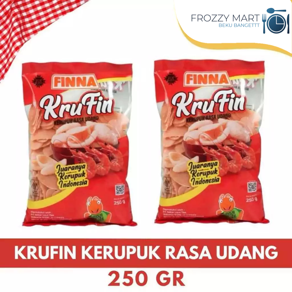 

KruFin Kerupuk Udang 250 g – Kerupuk Udang Renyah, Camilan Tradisional Indonesia