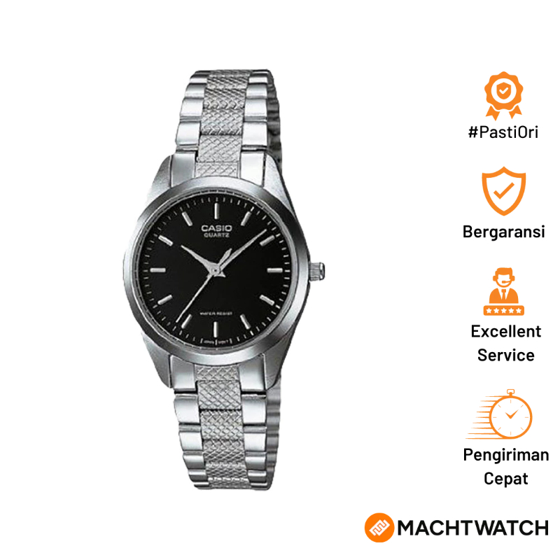 [PRJ 12.12] Jam Tangan Wanita Casio General LTP-1274D-1ADF LTP1274 LTP-1274D Enticer Ladies Black Di