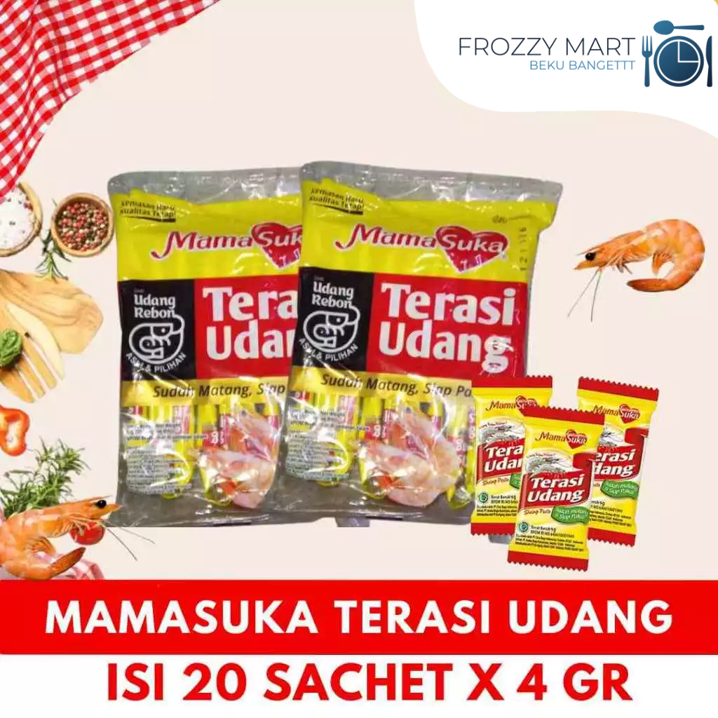

MAMASUKA Terasi Udang – 20 Sachet x 4gr | Bumbu Masakan Praktis & Wangi