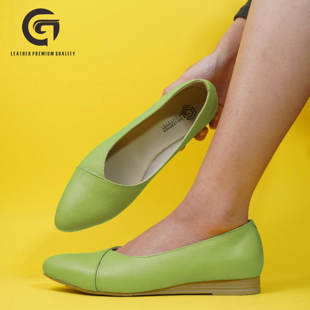 sepatu wanita kulit flat asli - Sepatu kulit wanita - Sepatu kulit garut