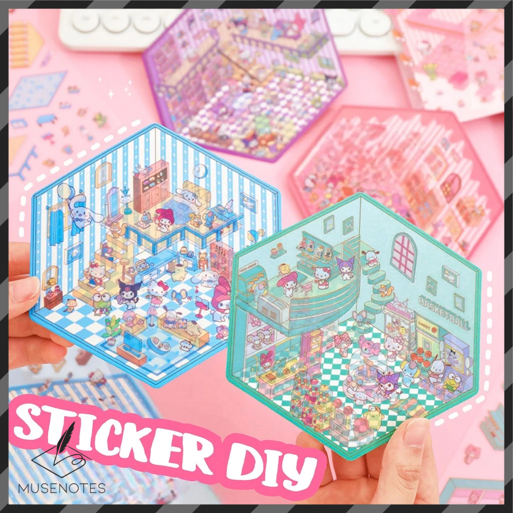 

Sticker 3D DIY Premium Satisfying Decoration Creative Miniature Mainan Anak Unik Lucu SR A-SK008