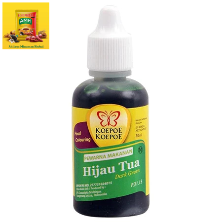 

KOEPOE-KOEPOE PEWARNA HIJAU TUA 30ML | BUMBU DAPUR BAHAN MAKANAN