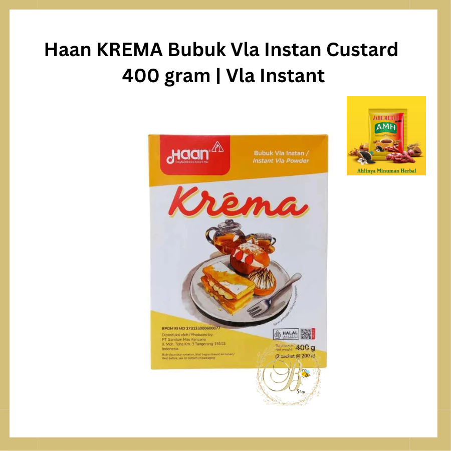 

Haan KREMA Bubuk Vla Instan Custard 400 gram | Vla Instant