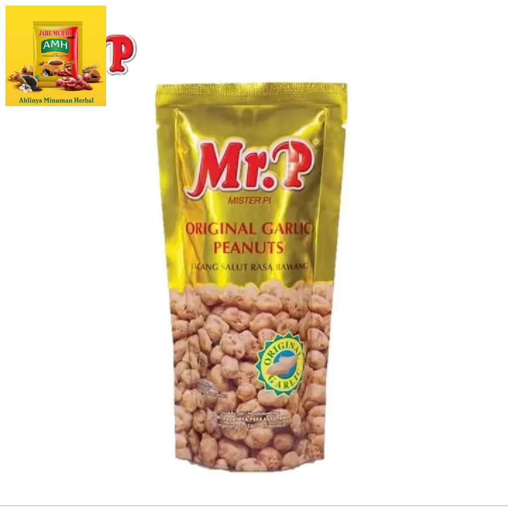 

Mr. P Original Garlic Peanut | Kacang Salut Rasa Bawang Putih 80 Gr