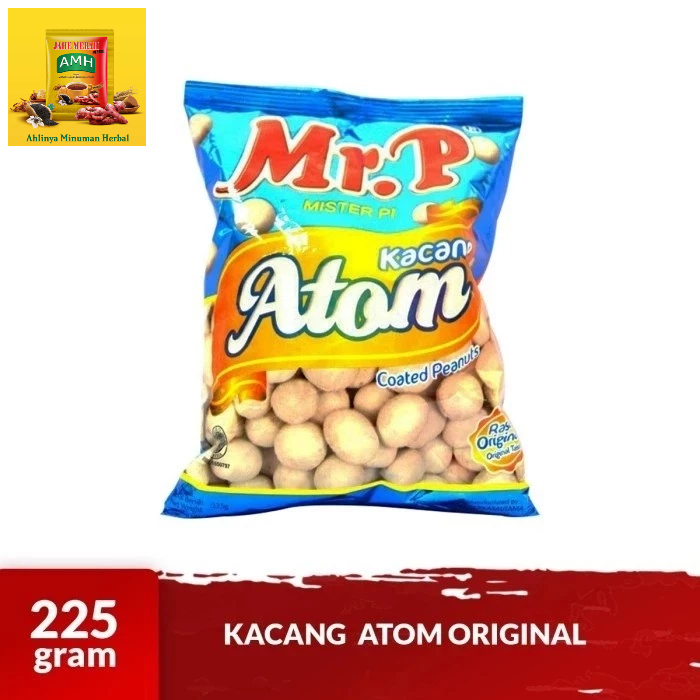

Mr.P - Kacang Atom Original 225gr - Atom Coated Peanuts Original