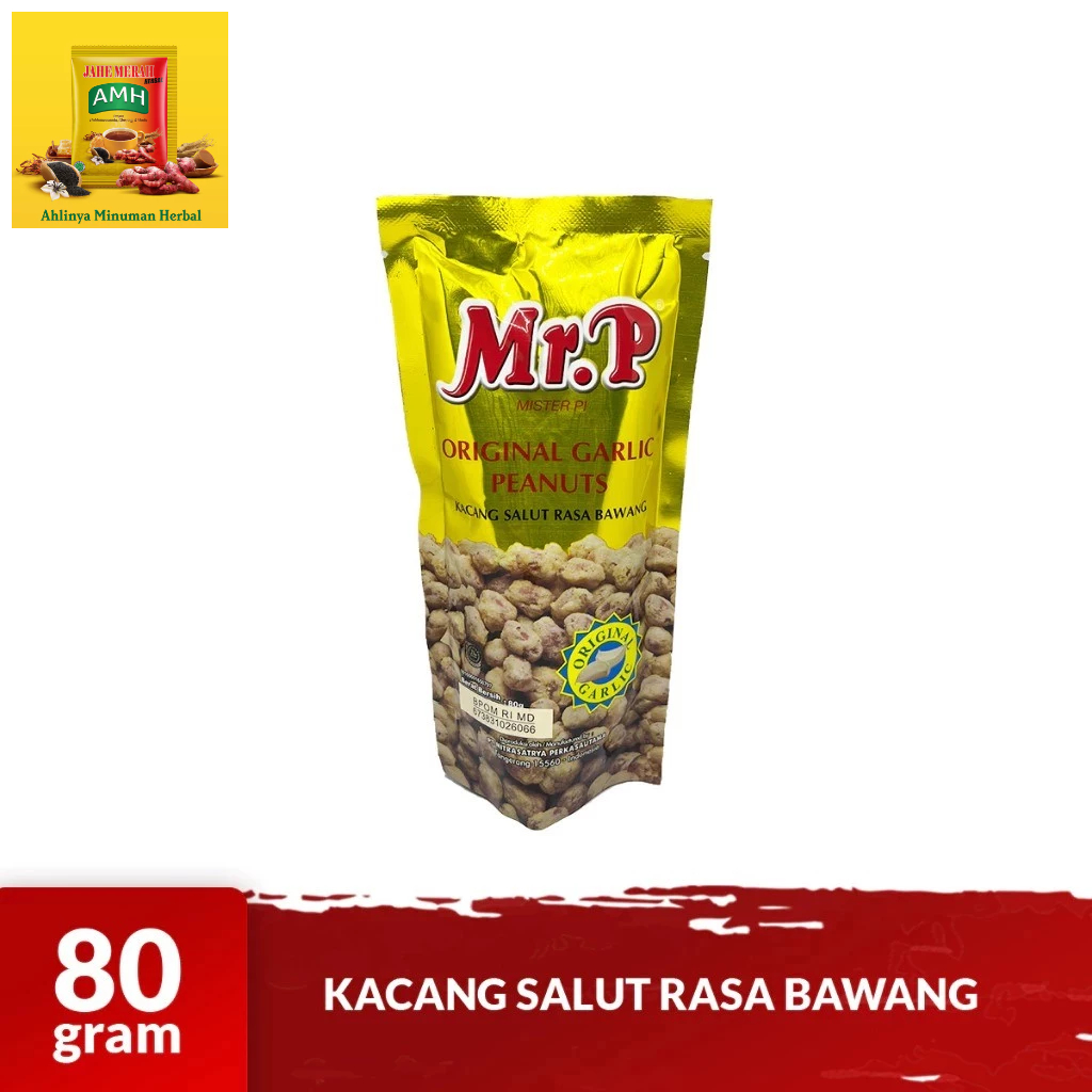 

MR. P Kacang Panggang Varian Rasa Garlic Kemasan 80gr