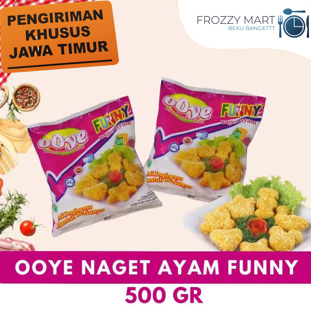 

OOYE Nugget Ayam Funny 500gr – Frozen Food Lucu & Lezat | Lauk & Camilan Anak