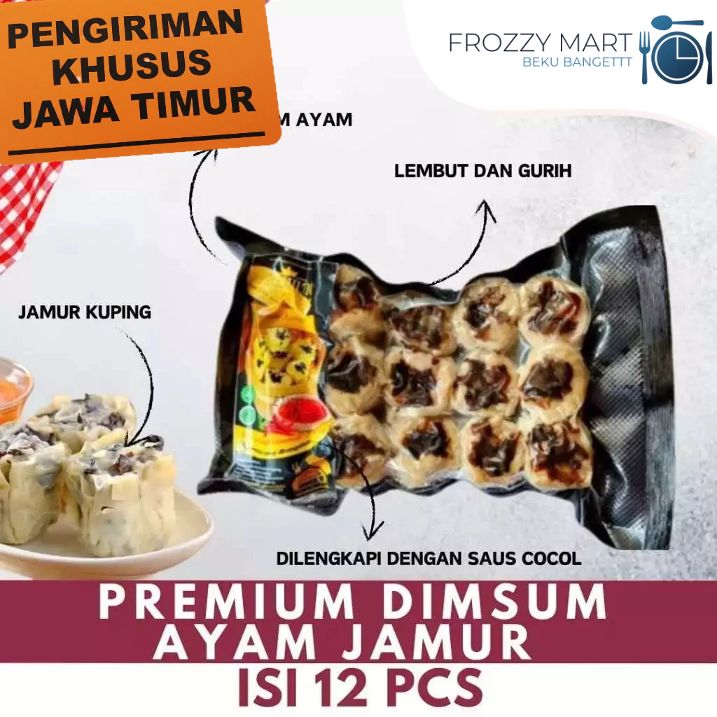 

Premium Dimsum Ayam Jamur Frozen Isi 12pcs – Siomay Kukus Enak Praktis Tinggal Masak