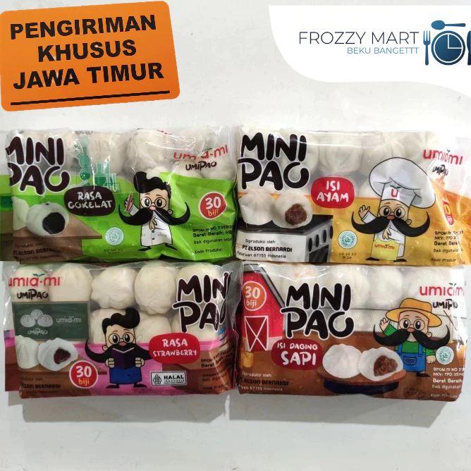 

Umiami Minipao isi 30 bj rasa Cokelat | Ayam | Sapi | Strawberry