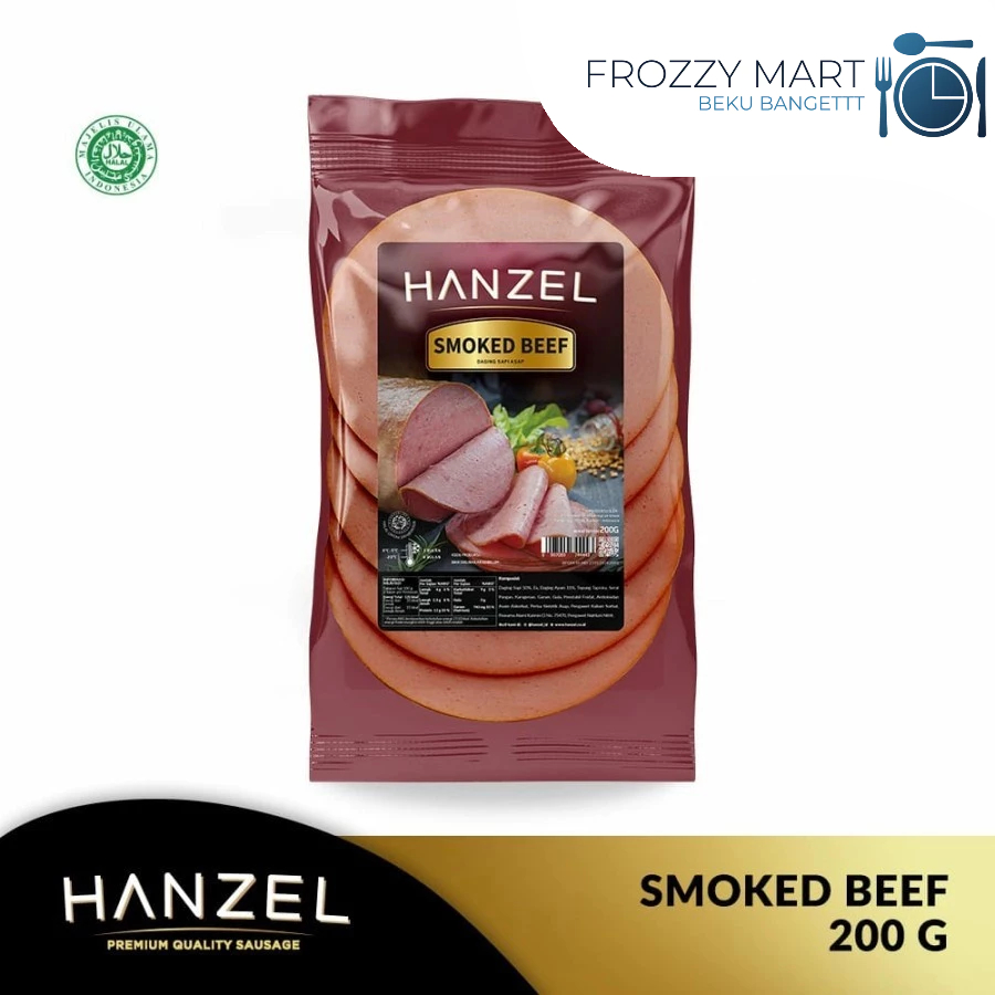 

HANZEL Smoked Beef 200gr – 12 Lembar Daging Sapi Asap Gurih & Praktis!