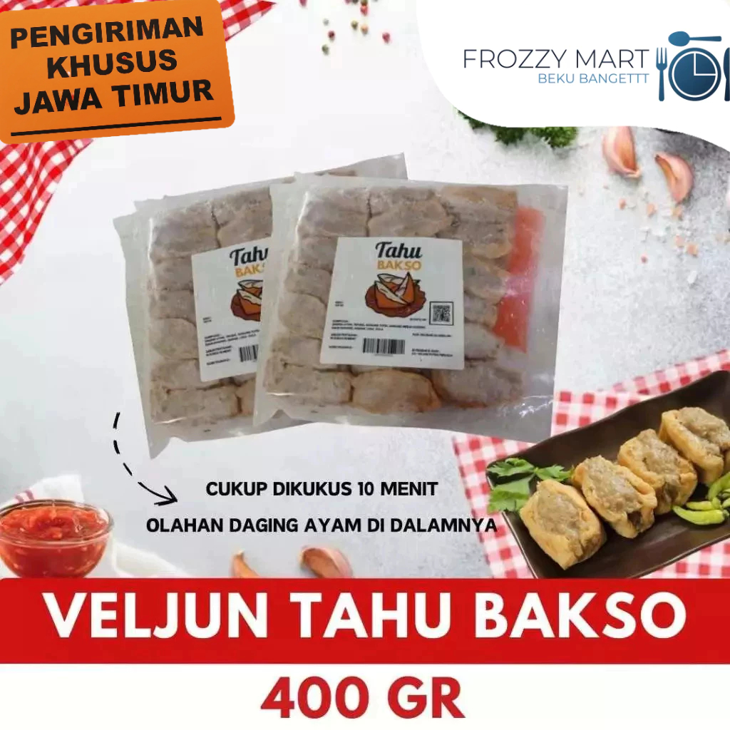 

Veljun Tahu Bakso 400g – Tahu Isi Bakso Gurih, Frozen Snack Siap Goreng/Rebus