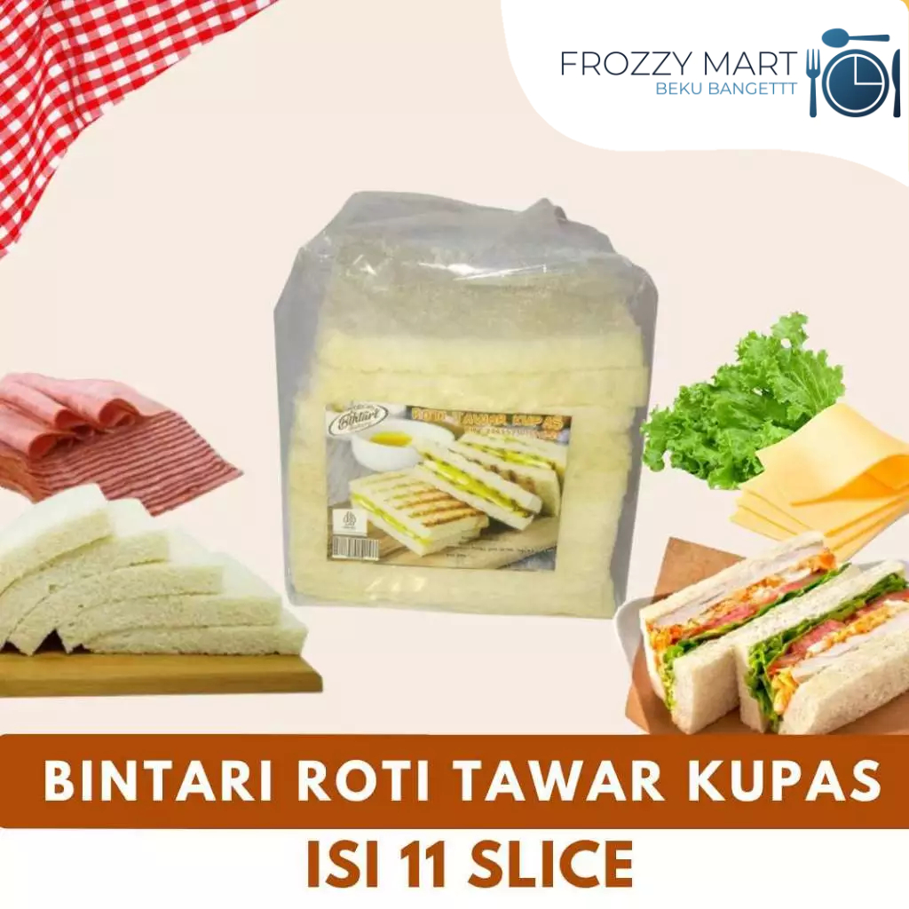 

BINTARI Roti Tawar Kupas Isi 11 Slice – Roti Lembut Tanpa Kulit untuk Sandwich & Roti Bakar