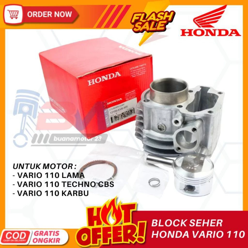 Block Seher Vario 110 Karbu, Block Seher Honda Vario Lama KVB buanamotor 23